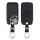 Husa Cheie Auto pentru Renault / Dacia - 4 Butoane - Keyless Go, kwmobile, Piele ecologica, Negru / Alb, 44637.45