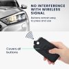 Husa Cheie Auto pentru Renault / Dacia - 4 Butoane - Keyless Go, kwmobile, Piele ecologica, Negru / Alb, 44637.45