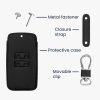 Husa Cheie Auto pentru Renault / Dacia - 4 Butoane - Keyless Go, kwmobile, Piele ecologica, Negru / Alb, 44637.44