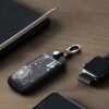 Husa Cheie Auto pentru Renault / Dacia - 4 Butoane - Keyless Go, kwmobile, Piele ecologica, Negru / Alb, 44637.44