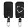 Husa Cheie Auto pentru Renault / Dacia - 4 Butoane - Keyless Go, kwmobile, Piele ecologica, Negru, 44637.43