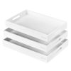 Set 3 tavi servire Navaris, din bambus, cu manere, pliabile, 53446.03.02