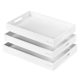 Set 3 tavi servire Navaris, din bambus, cu manere, pliabile, 53446.03.02