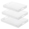Set 3 tavi servire Navaris, din bambus, cu manere, pliabile, 53446.03.02