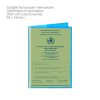Husa pentru certificatul international de vaccinare si pasaport, Kwmobile, Albastru, PVC, 55379.04