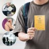 Husa pentru certificatul international de vaccinare si pasaport, Kwmobile, Albastru, PVC, 55379.04