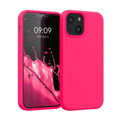 Husa iPhone 13 Mini, Silicon, Roz, 55877.77