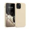 Husa Apple iPhone 13 Mini, Silicon, Crem, 55877.210