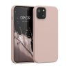Husa iPhone 13, Silicon, Crem, 55878.10