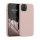 Husa iPhone 13, Silicon, Crem, 55878.10