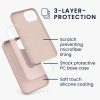 Husa iPhone 13, Silicon, Crem, 55878.10