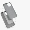 Husa iPhone 13, Silicon, Gri, 55878.155