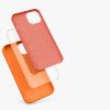 Husa iPhone 13, Silicon, Portocaliu, 55878.150