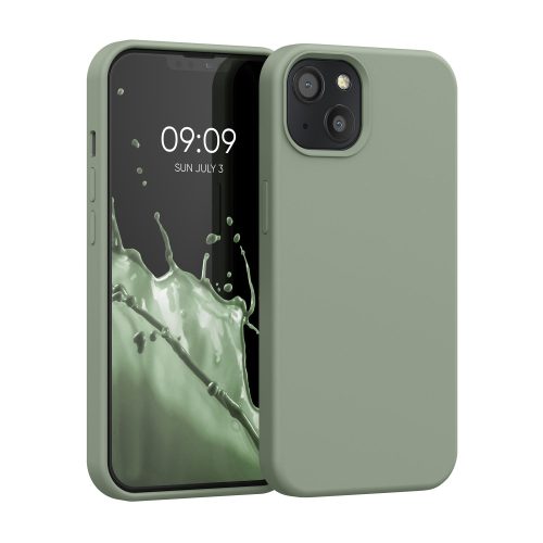 Husa iPhone 13, Silicon, Verde, 55878.172