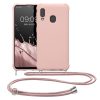 Husa Samsung Galaxy A20e, Silicon, Roz, 49966.154