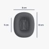 Set 2 Perne de urechi pentru casti Apple AirPods Max, Kwmobile, Gri, Piele ecologica, 55895.19