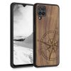 Husa Samsung Galaxy A12, Lemn, Maro, 55092.02