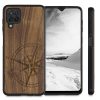 Husa Samsung Galaxy A12, Lemn, Maro, 55092.02