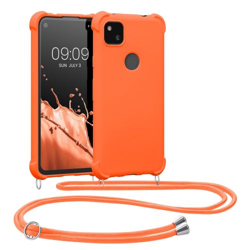 Husa Google Pixel 4a, Silicon, Portocaliu, 53842.150