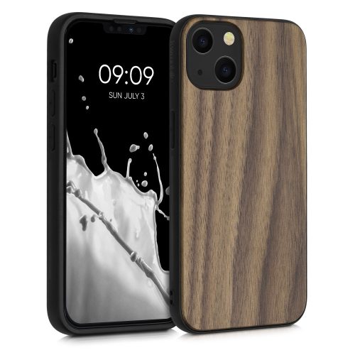 Husa iPhone 13, Lemn, Maro, 55954.18