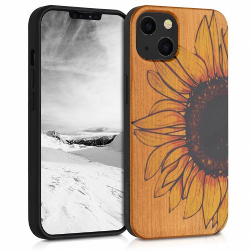 Husa iPhone 13, Lemn, Multicolor, 55953.03