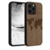 Husa iPhone 13 Pro, Lemn, Maro, 55967.02