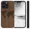 Husa iPhone 13 Pro, Lemn, Maro, 55967.02