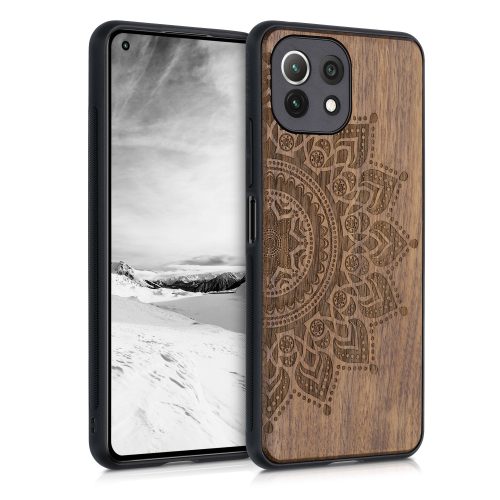 Husa Xiaomi Mi 11 Lite 5G, Lemn, Maro, 55939.02