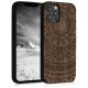 Husa iPhone 12 / iPhone 12 Pro, Lemn, Maro, 52734.05