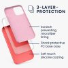 Husa iPhone 12 / iPhone 12 Pro, Silicon, Roz, 52641.141