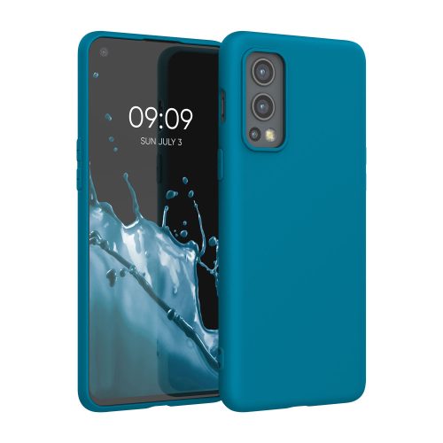 Husa OnePlus Nord 2 5G, Silicon, Albastru, 56036.224