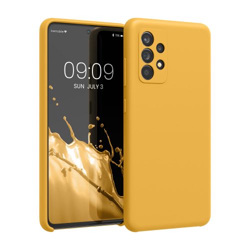 Husa Samsung Galaxy A52 / Galaxy A52 5G / Galaxy A52s 5G, Silicon, Galben, 54347.191