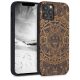 Husa iPhone 12 / iPhone 12 Pro, Lemn, Maro, 52734.06