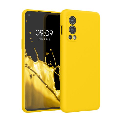 Husa OnePlus Nord 2 5G, Silicon, Galben, 56070.165