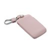 Husa Cheie Auto pentru Renault / Dacia - 4 Butoane - Keyless Go, kwmobile, Piele naturala, Roz, 54669.02