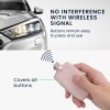 Husa Cheie Auto pentru Renault / Dacia - 4 Butoane - Keyless Go, kwmobile, Piele naturala, Roz, 54669.02