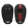 Husa Cheie Auto pentru Alfa Romeo - 3 Butoane, kwmobile, Silicon, Negru / Rosu, 53855.03