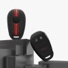 Husa Cheie Auto pentru Alfa Romeo - 3 Butoane, kwmobile, Silicon, Negru / Rosu, 53855.03