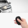 Husa Cheie Auto pentru Alfa Romeo - 3 Butoane, kwmobile, Silicon, Negru / Rosu, 53855.03
