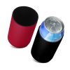 Set 2 Huse termice pentru doze de 330-355 ml, Kwmobile, Negru/Rosu, Neopren, 55143.02