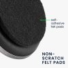 Set 5 Picioare pentru scaun de birou tija 11 mm, Kwmobile, Argintiu/Negru, Otel, 56094.01