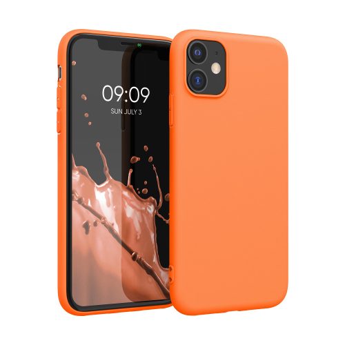 Husa Apple iPhone 11, Silicon, Portocaliu, 49787.150