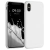 Husa Apple iPhone X / iPhone XS, Silicon, Alb, 42492.02