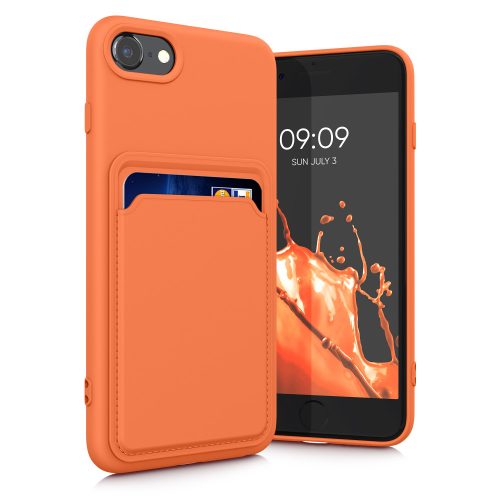 Husa Apple iPhone 8 / iPhone 7 / iPhone SE 2, Silicon, Portocaliu, 55117.29