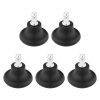 Set 5 Picioare pentru scaun de birou tija 10 mm, Kwmobile, Negru, Nylon, 56091.01