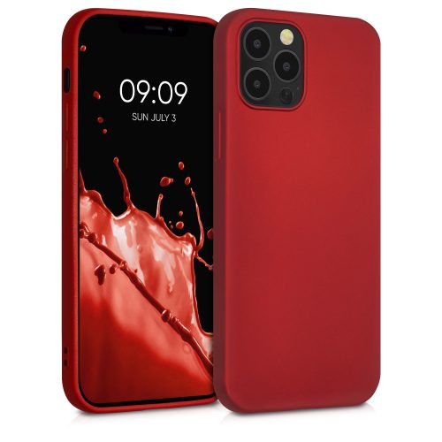 Husa iPhone 12 / iPhone 12 Pro, Silicon, Rosu, 56114.36