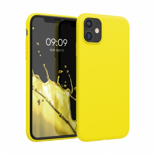 Husa Apple iPhone 11, Silicon, Galben, 49787.165