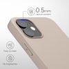 Husa Apple iPhone 12 / iPhone 12 Pro, Silicon, Crem, 53938.96