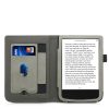 Husa pentru PocketBook Touch Lux 5 / Touch Lux 4 / Touch HD 3, Piele ecologica, Gri, kwmobile, 54817.06