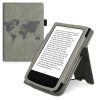 Husa pentru PocketBook Touch Lux 5 / Touch Lux 4 / Touch HD 3, Piele ecologica, Gri, kwmobile, 54817.05